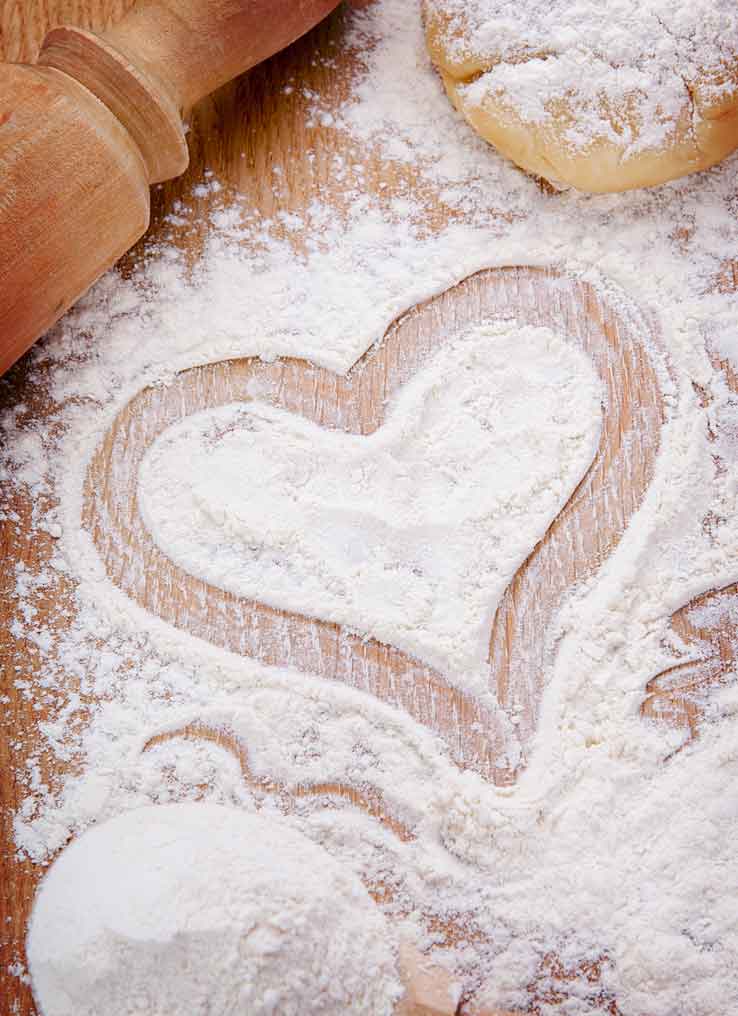 Gluten-Free Flour with Heart